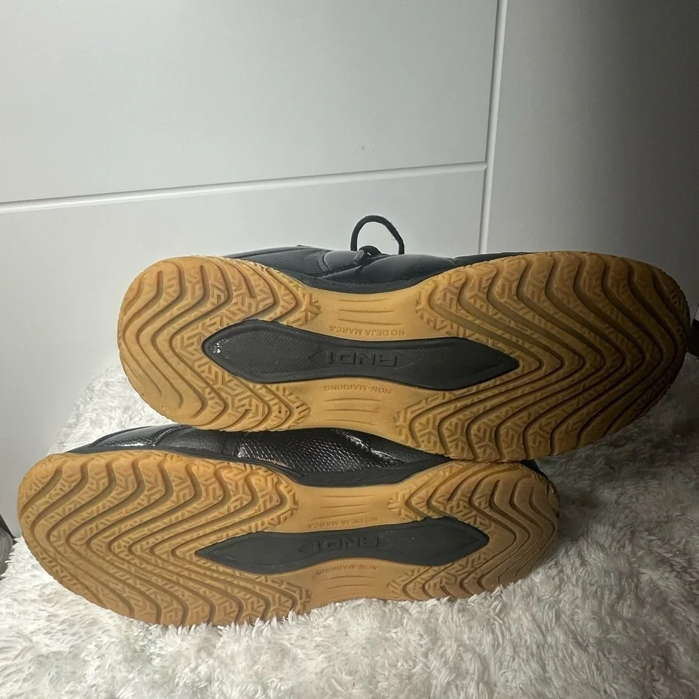 AND1 Black and Gold High-Top Sneakers